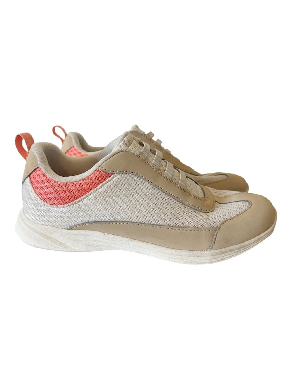 Vionic Venya Slip On Beige and Coral Women's Walking Sneakers